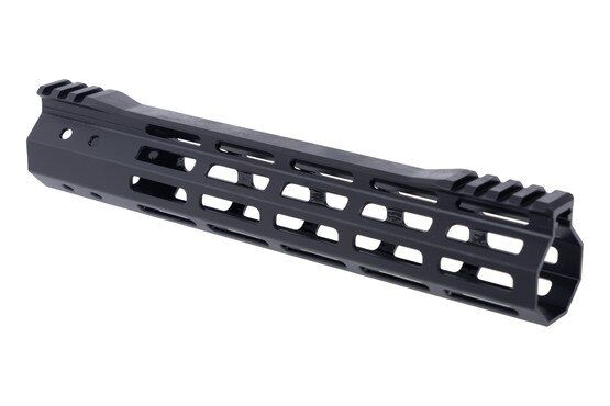 Foxtrot Mike Products 10.5" Free Float M-LOK AR-15 Handguard has an interrupted Picatinny rail